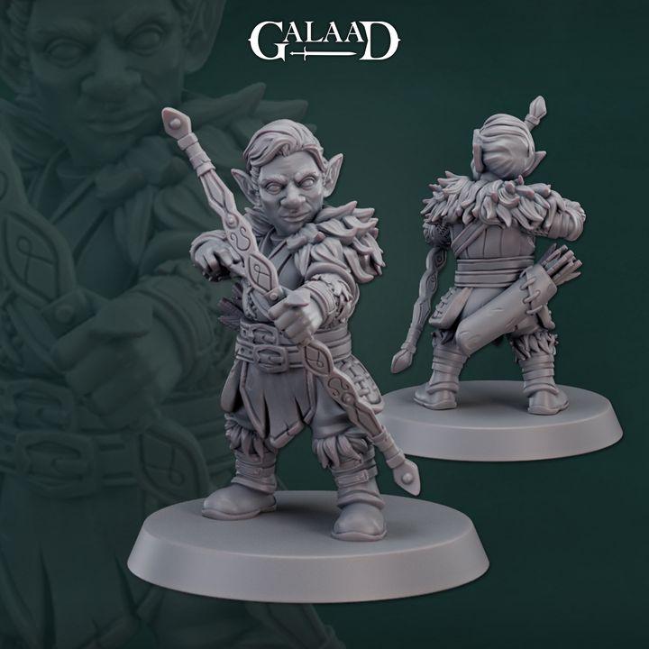 Gnome Ranger Miniature | Tabletop RPG Miniature | Galaad Miniatures | Roleplaying 3D Printed Fantasy Mini - 3DPrintDen