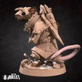 Ratfolk Hunter Miniature | Tabletop RPG Miniature | Bite the Bullet | Roleplaying 3D Printed Fantasy Mini - 3DPrintDen