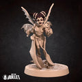 Female Pixie Warlock Miniature | Tabletop RPG Miniature | Bite the Bullet | Roleplaying 3D Printed Fantasy Mini - 3DPrintDen