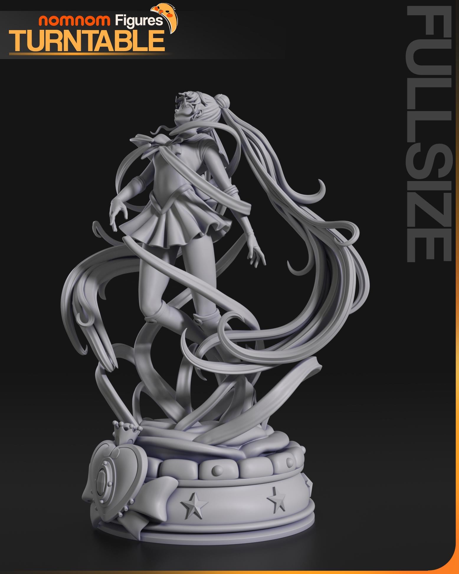 Sailor Moon Figurine | Anime Figurine | Nomnom Miniatures | 3D Printed Display Miniature Fanart