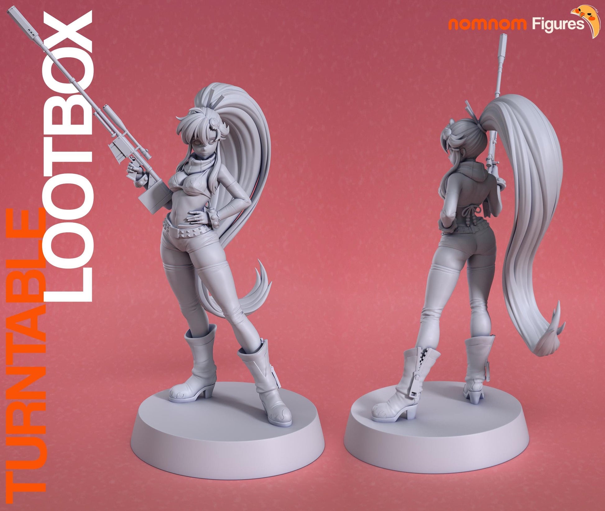 Yoko Figurine | Anime Figurine | Nomnom Miniatures | 3D Printed Display Miniature Fanart