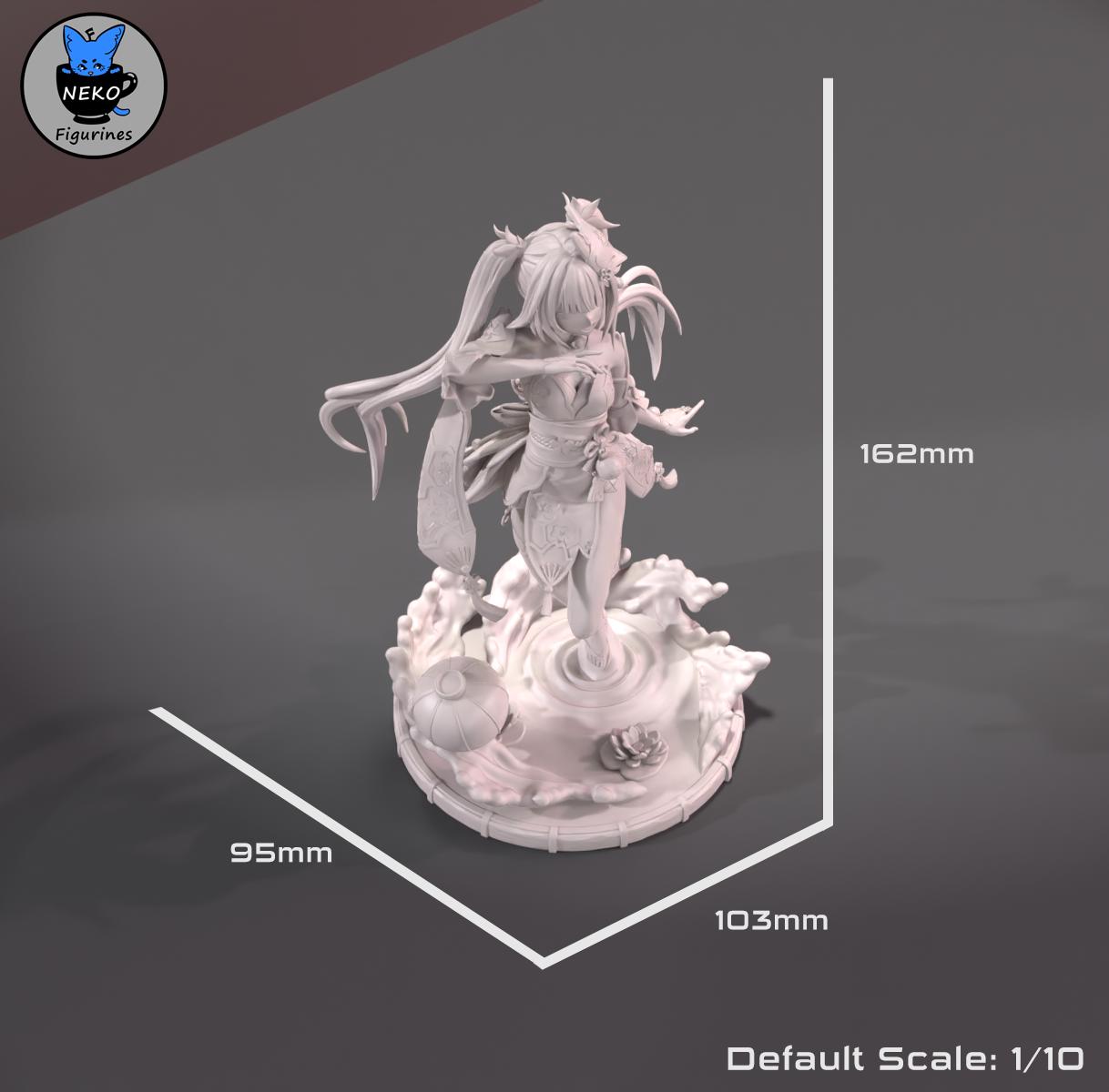 Sparkle Figurine | Video Game Figurine | Neko Figurines | 3D Printed Display Miniature Fanart