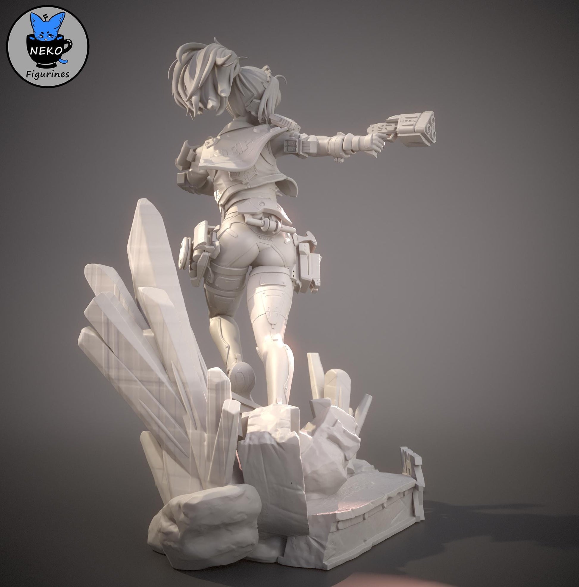 Zhu Yuan Figurine | Video Game Figurine | Neko Figurines | 3D Printed Display Miniature Fanart