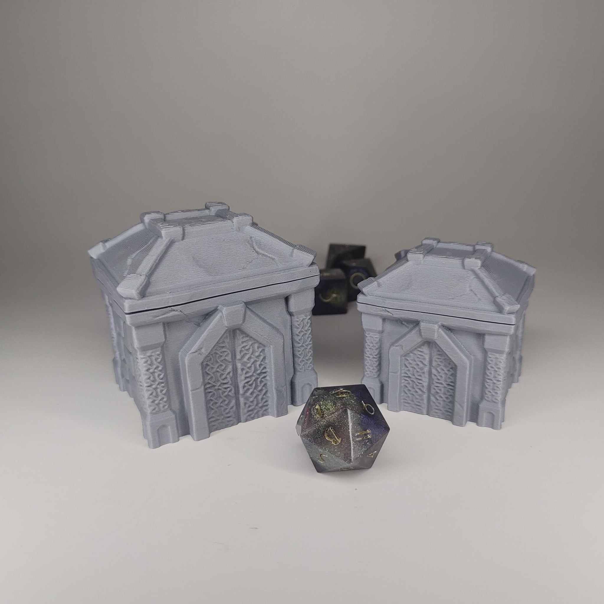 Dwarven Building Dice Jail Box | Fantasy 3D Tabletop | Roleplaying 3D Printed Fantasy Scenery | Miniature Building Terrain TTRPG - 3DPrintDen