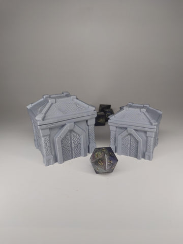 Dwarven Building Dice Jail Box | Fantasy 3D Tabletop | Roleplaying 3D Printed Fantasy Scenery | Miniature Building Terrain TTRPG - 3DPrintDen