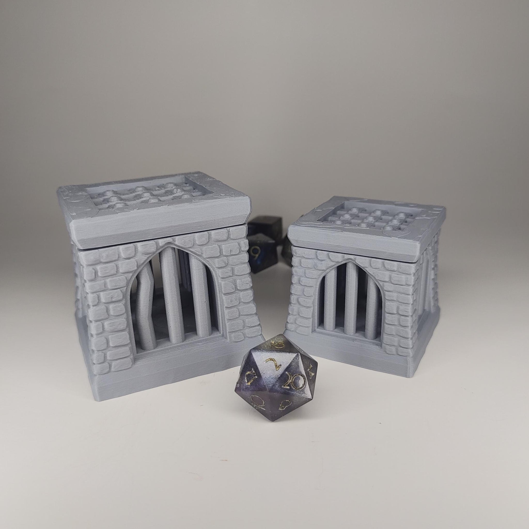 Medieval Prison Cell Dice Jail Box | Fantasy 3D Tabletop | Roleplaying 3D Printed Fantasy Scenery | Miniature Building Terrain TTRPG - 3DPrintDen