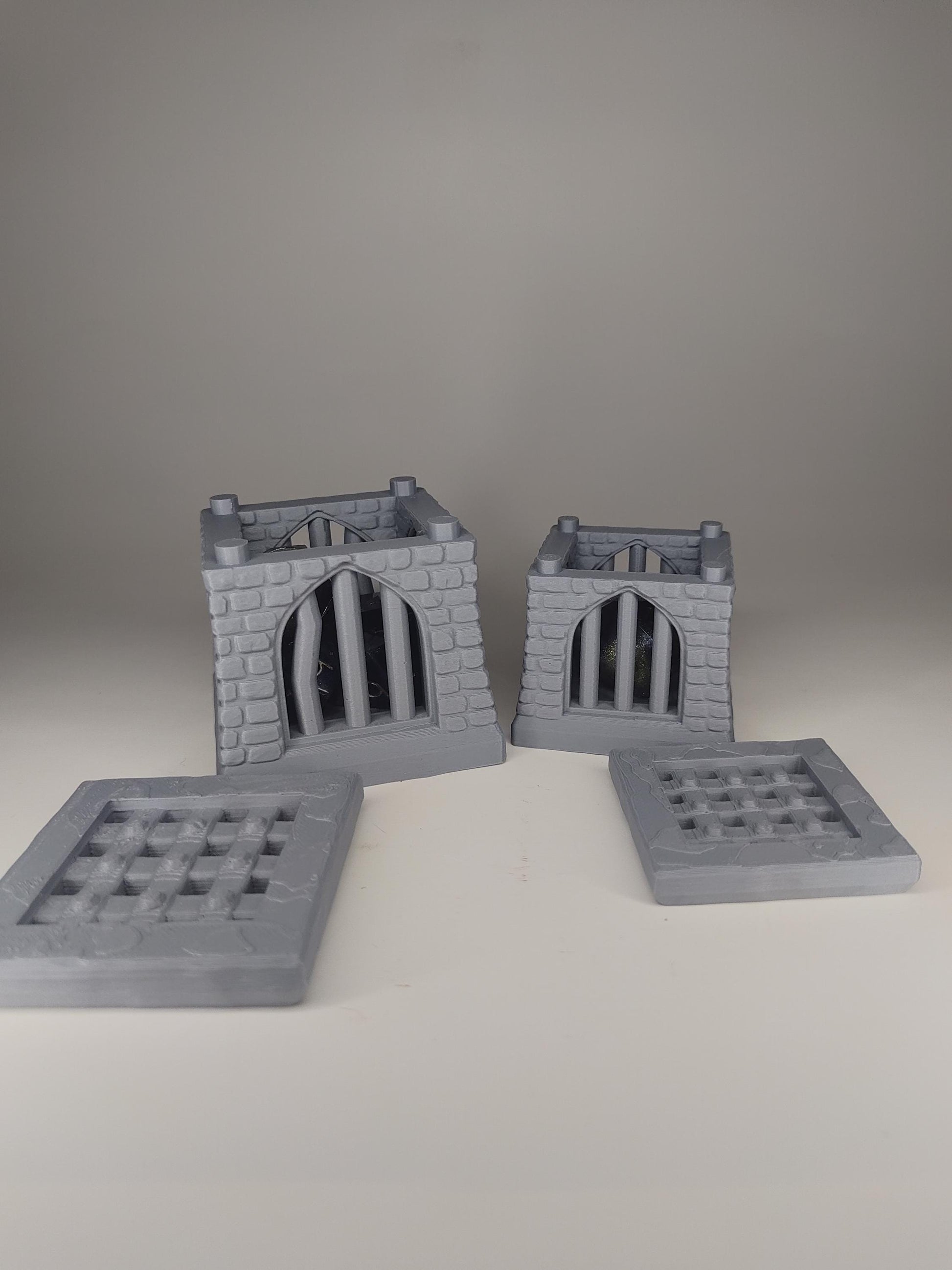 Medieval Prison Cell Dice Jail Box | Fantasy 3D Tabletop | Roleplaying 3D Printed Fantasy Scenery | Miniature Building Terrain TTRPG - 3DPrintDen