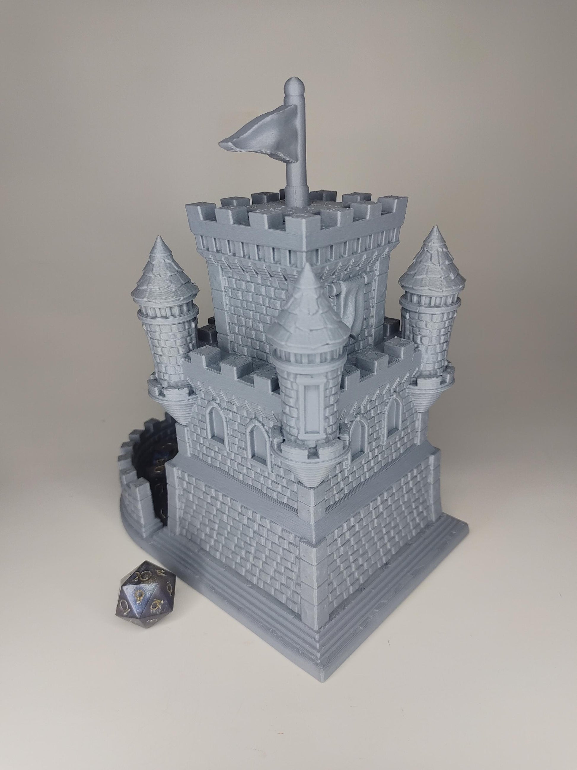 Medieval Bastion Castle Dice Tower | Fantasy 3D Tabletop | Roleplaying 3D Printed Fantasy Scenery | Miniature Building Terrain TTRPG - 3DPrintDen