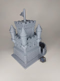 Medieval Bastion Castle Dice Tower | Fantasy 3D Tabletop | Roleplaying 3D Printed Fantasy Scenery | Miniature Building Terrain TTRPG - 3DPrintDen