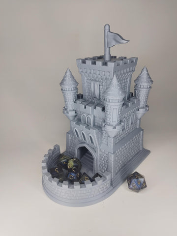 Medieval Bastion Castle Dice Tower | Fantasy 3D Tabletop | Roleplaying 3D Printed Fantasy Scenery | Miniature Building Terrain TTRPG - 3DPrintDen