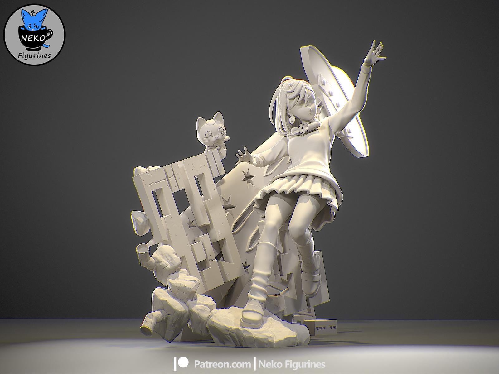 Ayase Momo Figurine | Anime Figurine | Neko Figurines | 3D Printed Display Miniature Fanart