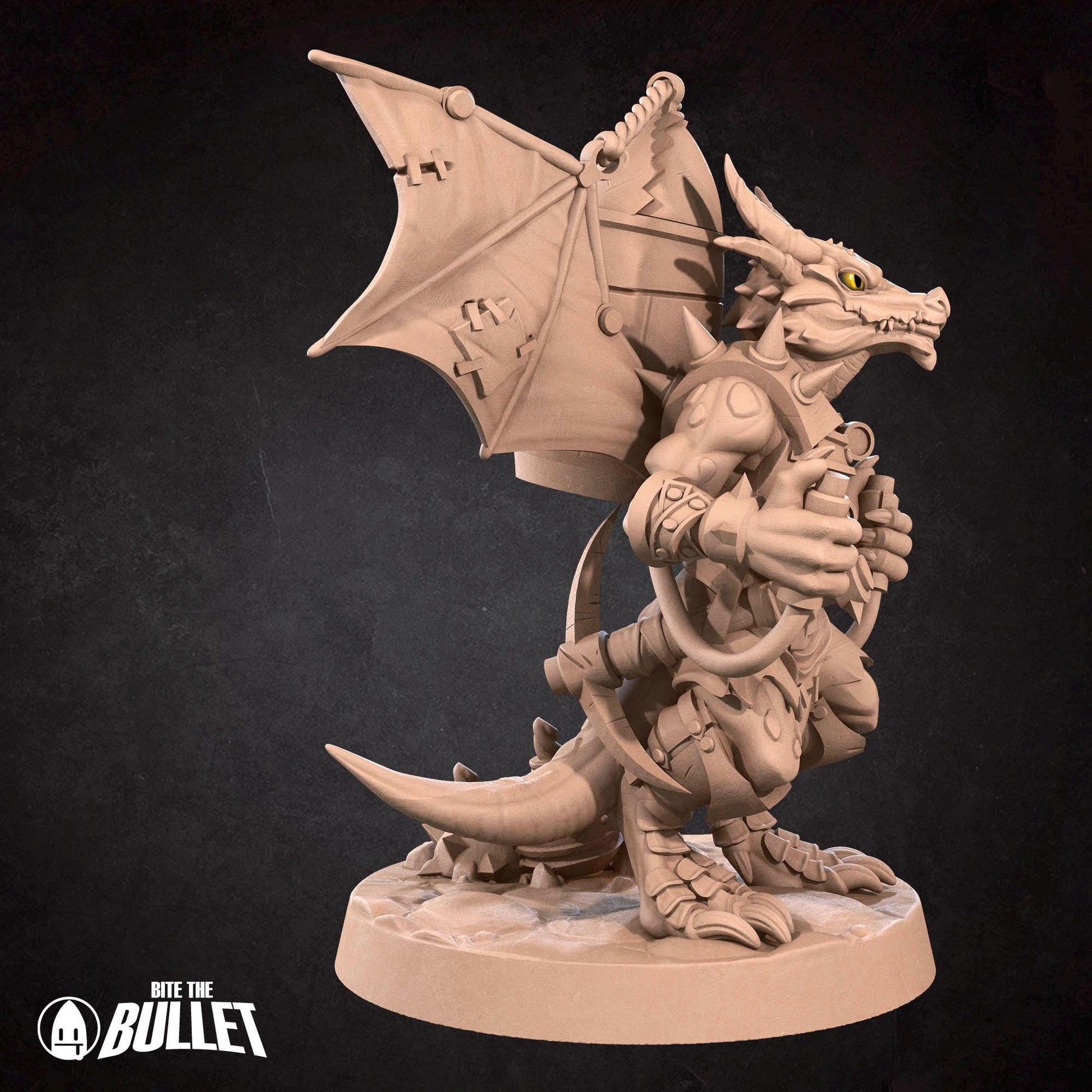 Kobold Artificer Miniature | Tabletop RPG Miniature | Bite the Bullet | Roleplaying 3D Printed Fantasy Mini - 3DPrintDen