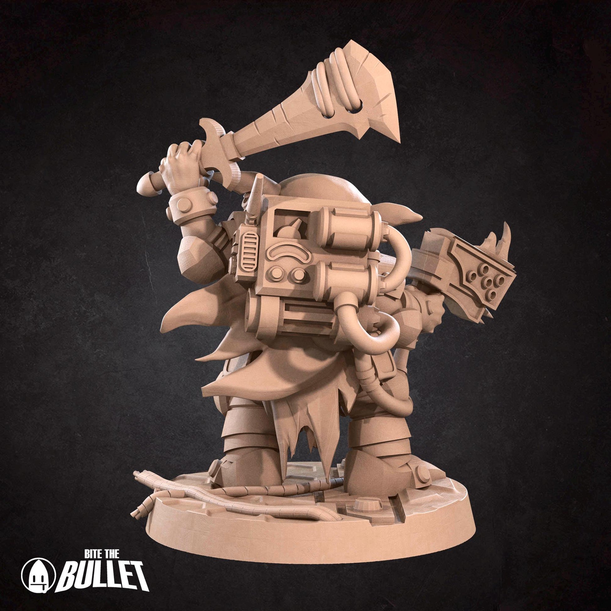 Space Goblin Soldier Miniature | Tabletop RPG Miniature | Bite the Bullet | Roleplaying 3D Printed Fantasy Mini - 3DPrintDen