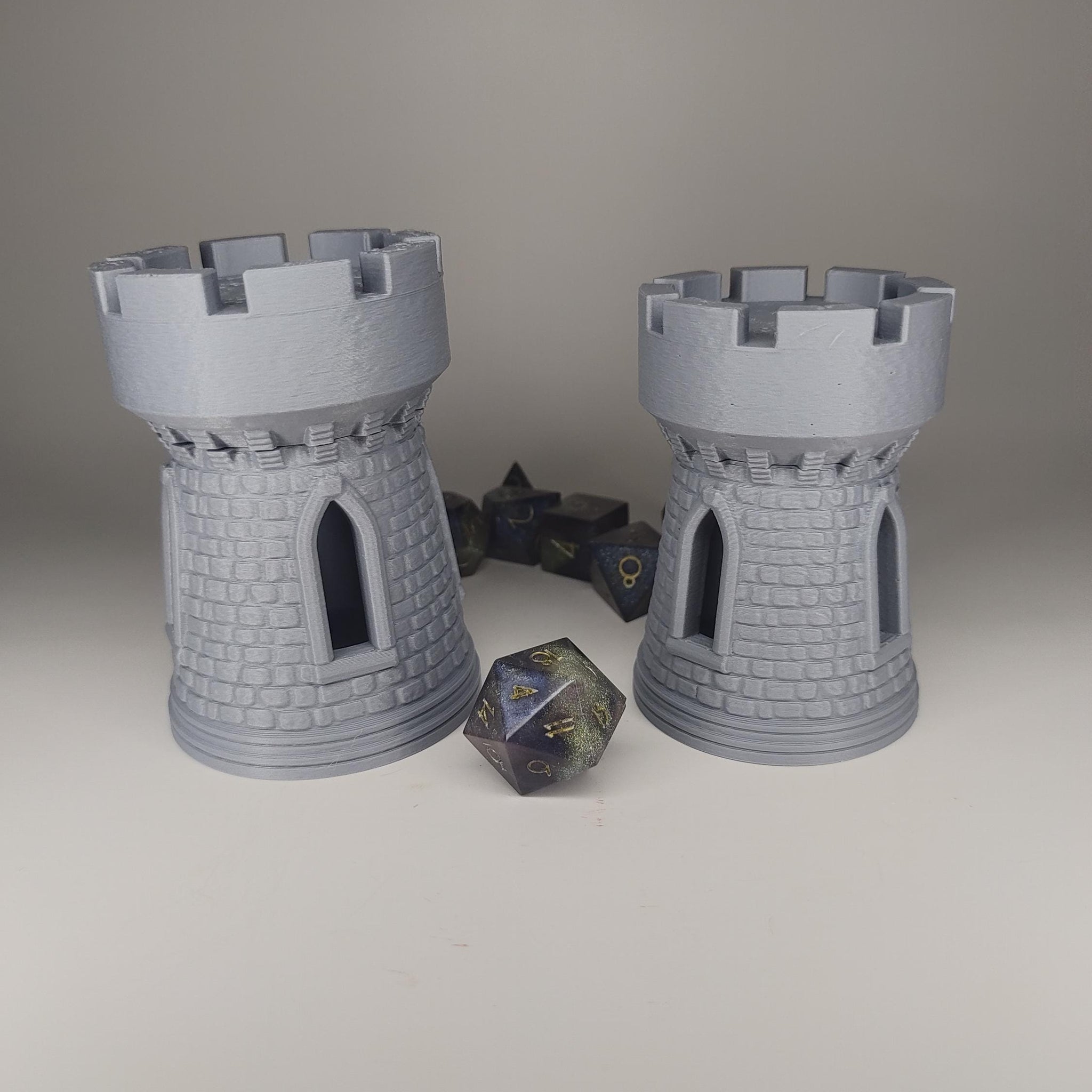 Bastion Castle Tower Dice Jail Box | Fantasy 3D Tabletop | Roleplaying 3D Printed Fantasy Scenery | Miniature Building Terrain TTRPG - 3DPrintDen