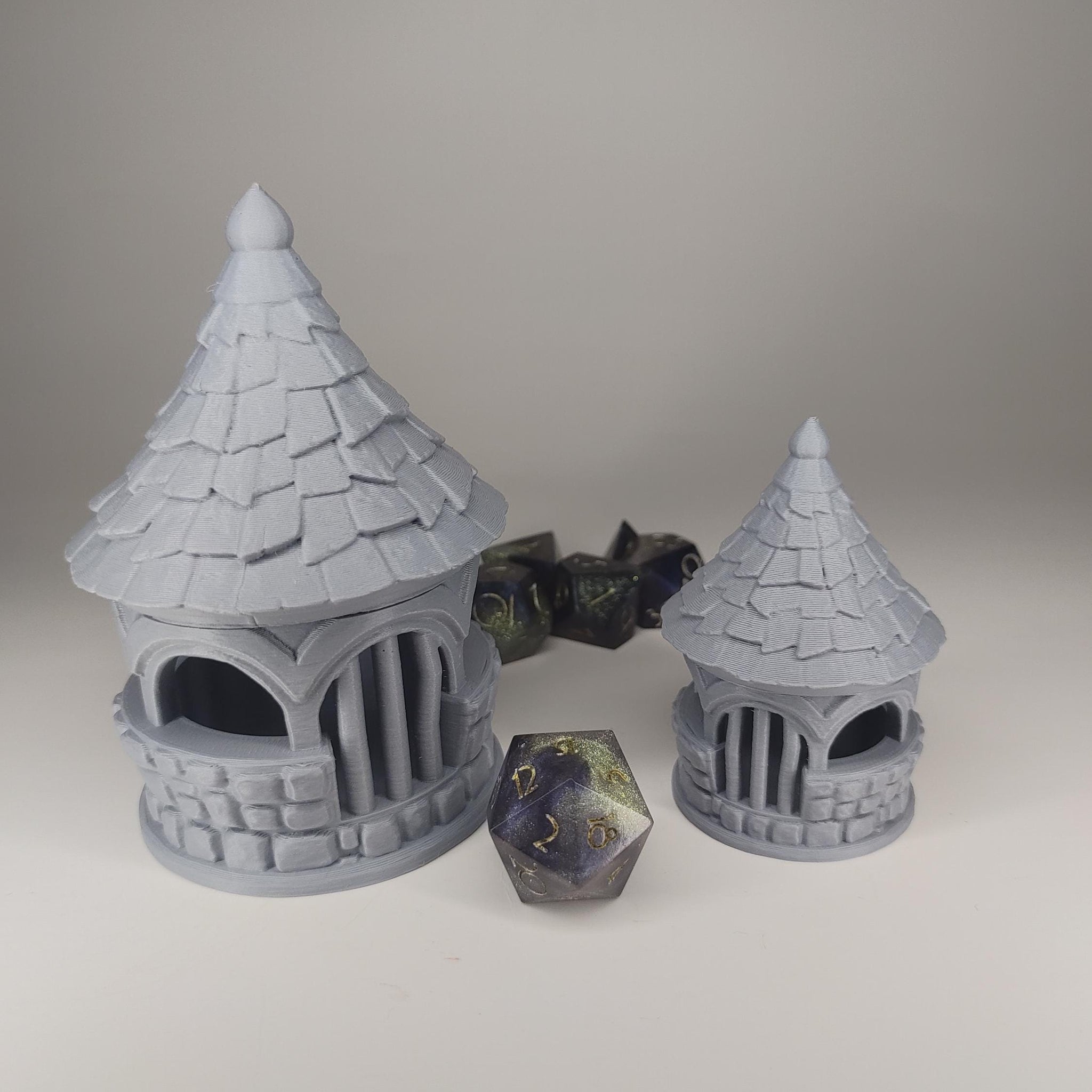 Fantasy Building Dice Jail Box | Fantasy 3D Tabletop | Roleplaying 3D Printed Fantasy Scenery | Miniature Building Terrain TTRPG - 3DPrintDen