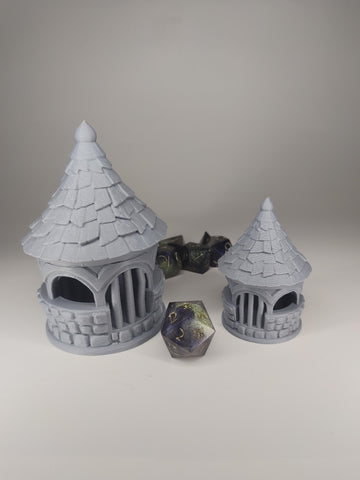 Fantasy Building Dice Jail Box | Fantasy 3D Tabletop | Roleplaying 3D Printed Fantasy Scenery | Miniature Building Terrain TTRPG - 3DPrintDen