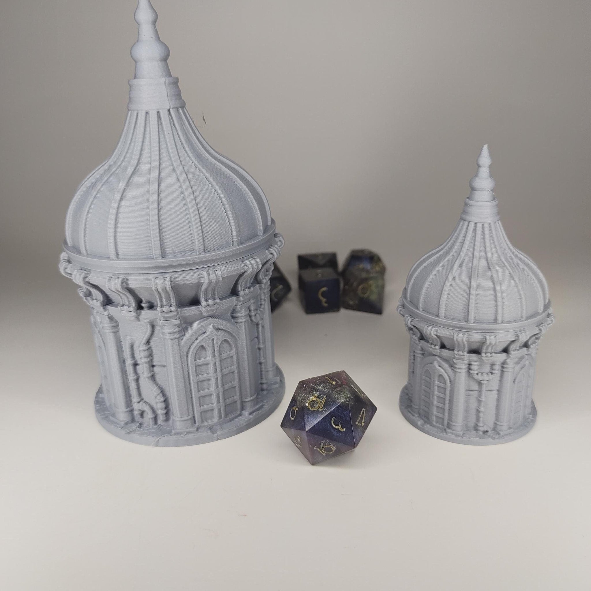 Steampunk Building Dice Jail Box | Fantasy 3D Tabletop | Roleplaying 3D Printed Fantasy Scenery | Miniature Building Terrain TTRPG - 3DPrintDen