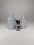 Wizard Tower Dice Jail Box | Fantasy 3D Tabletop | Roleplaying 3D Printed Fantasy Scenery | Miniature Building Terrain TTRPG - 3DPrintDen