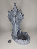 Wizard's Tower Dice Tower | Fantasy 3D Tabletop | Roleplaying 3D Printed Fantasy Scenery | Miniature Building Terrain TTRPG - 3DPrintDen