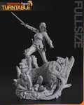 Ciri Figurine | Video Game Figurine | Nomnom Miniatures | 3D Printed Display Miniature Fanart