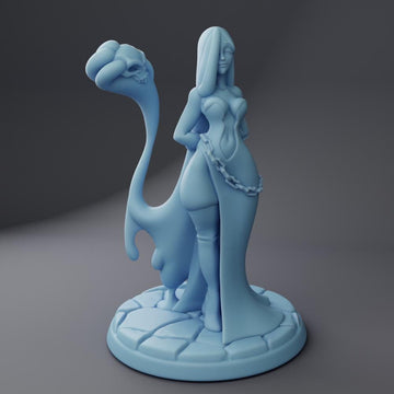 Female Slime Maker Miniature, Lady Visc | Twin Goddess Miniatures | Tabletop RPG Miniature | Roleplaying 3D Printed Fantasy Mini - 3DPrintDen