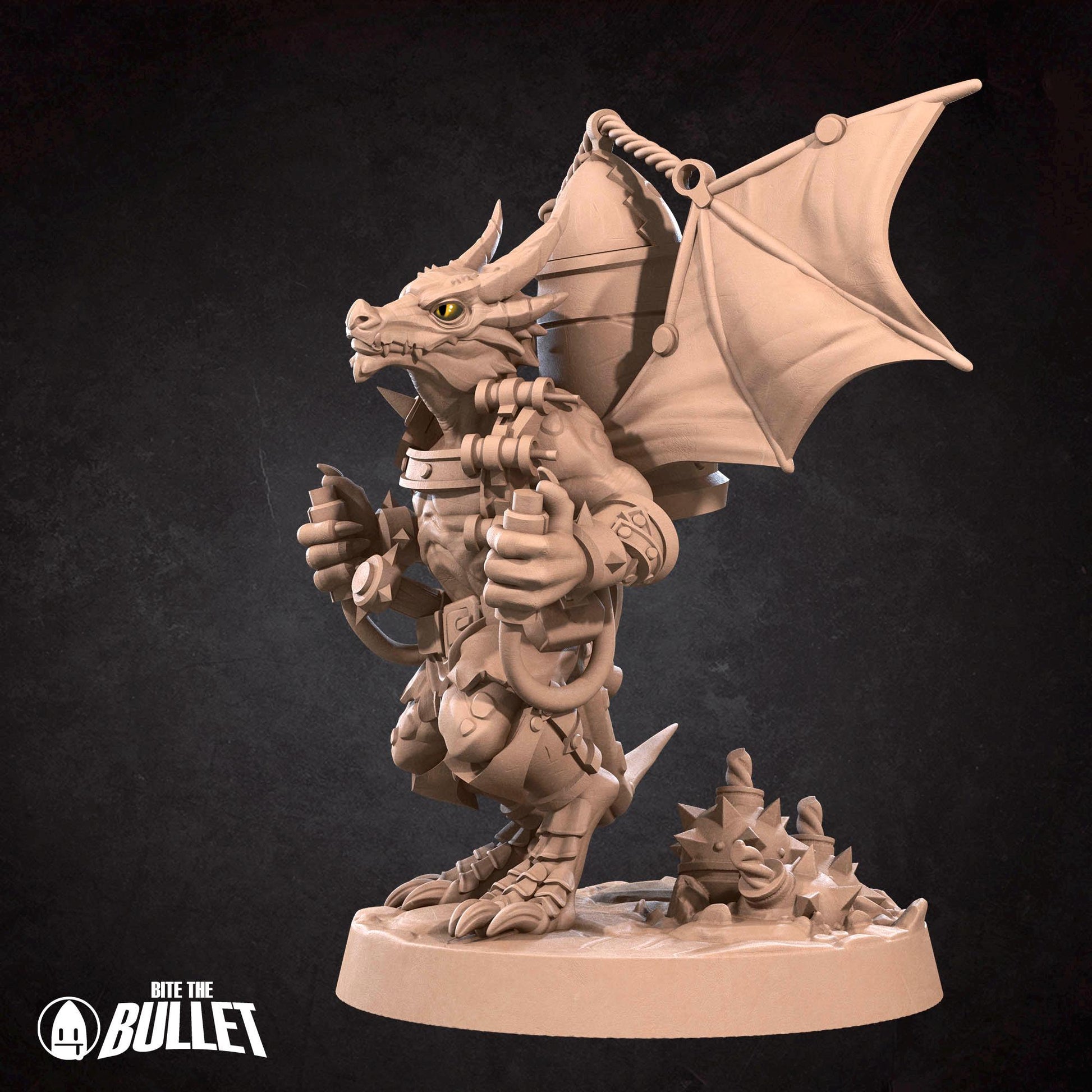 Kobold Artificer Miniature | Tabletop RPG Miniature | Bite the Bullet | Roleplaying 3D Printed Fantasy Mini - 3DPrintDen