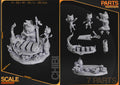 Chibi Meowscular Chef Figurine | Video Game Figurine | Nomnom Figures | 3D Printed Display Miniature Fanart