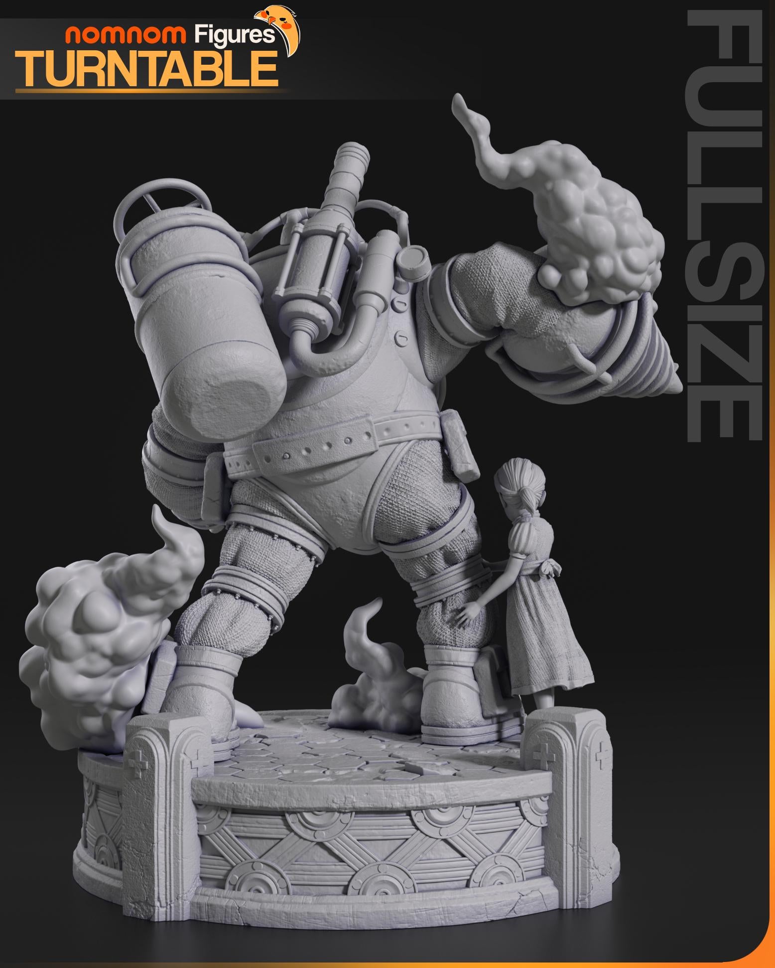Bouncer Figurine | Video Game Figurine | Nomnom Figures | 3D Printed Display Miniature Fanart