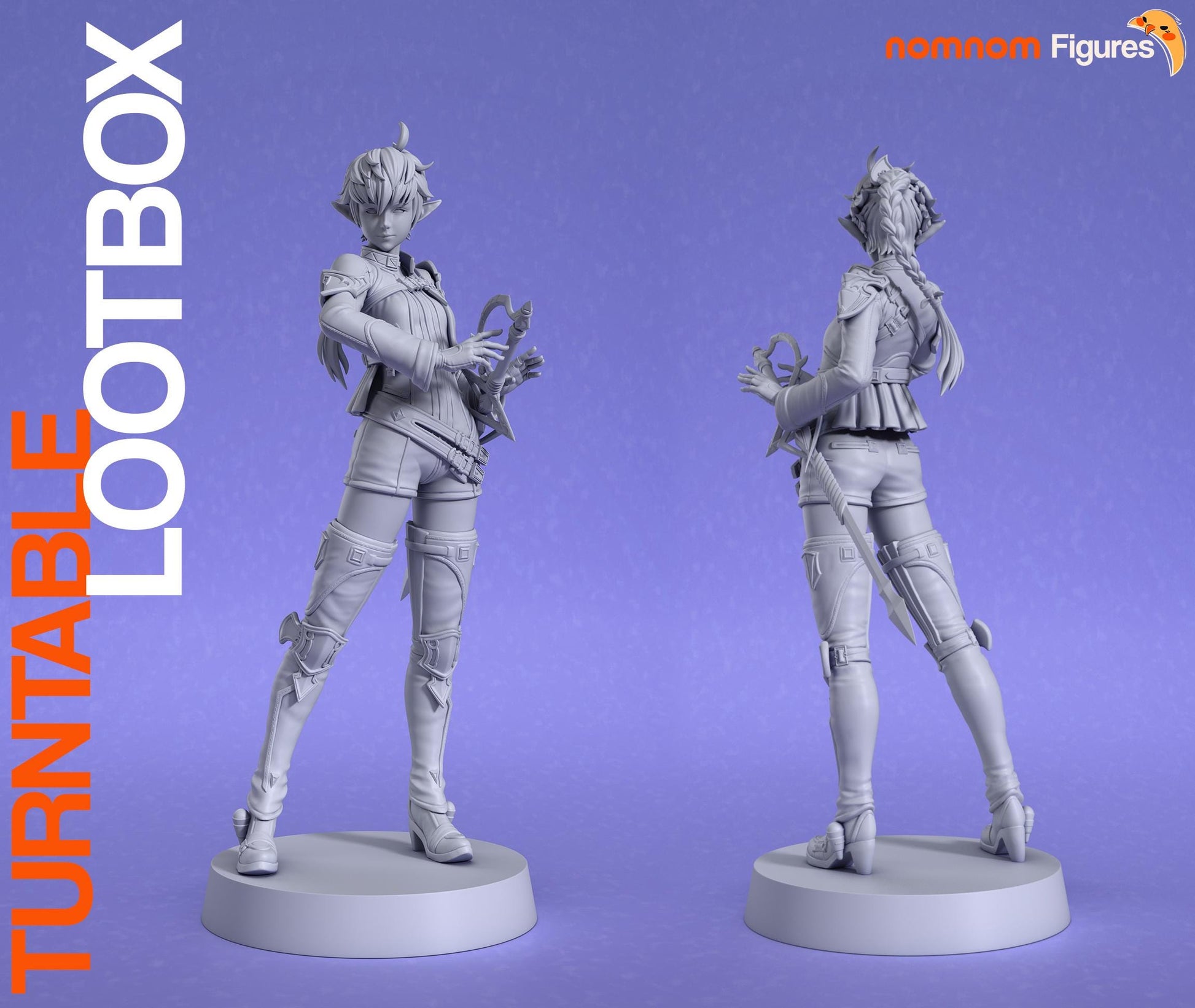Alisaie Figurine | Video Game Figurine | Nomnom Figures | 3D Printed Display Miniature Fanart