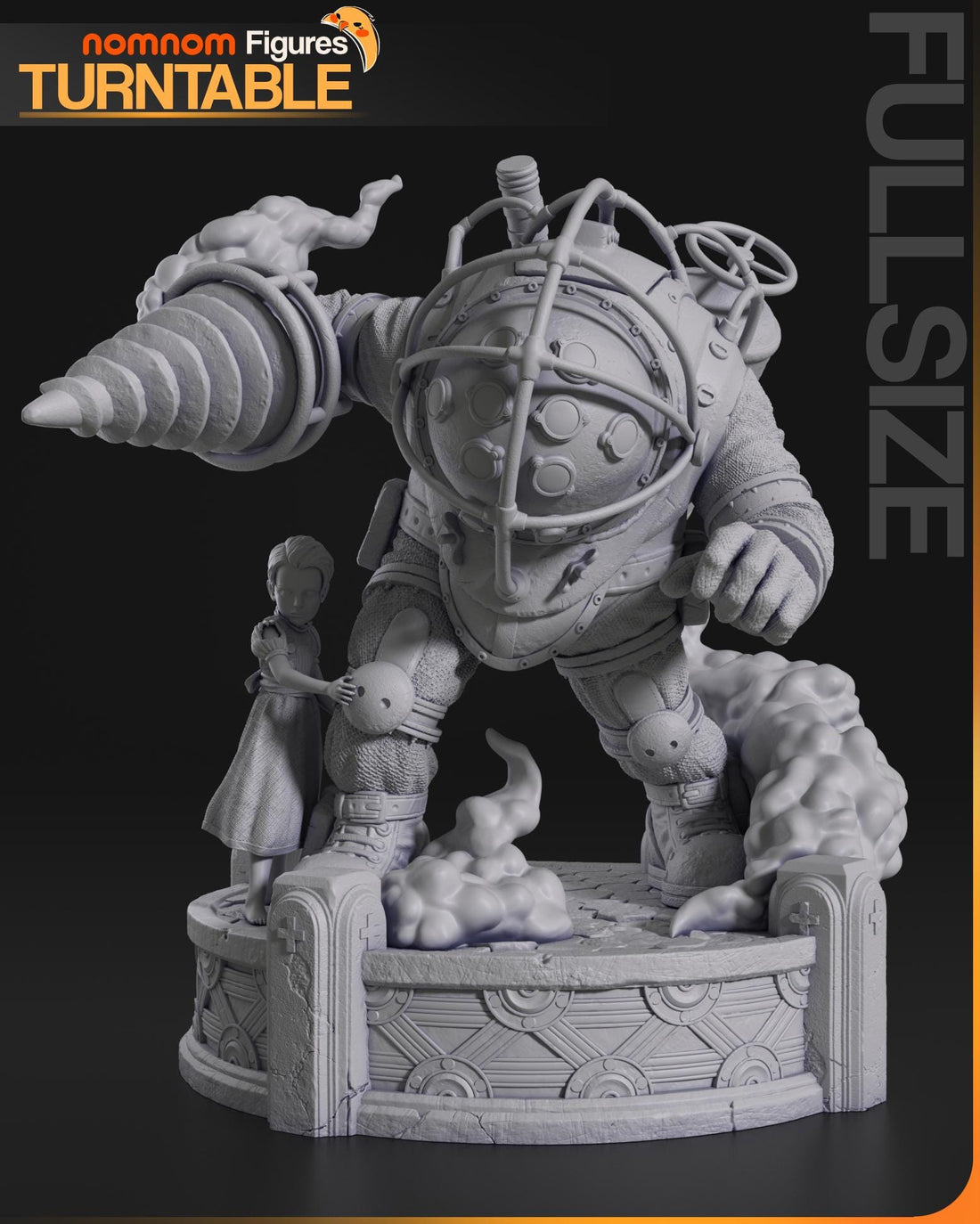 Bouncer Figurine | Video Game Figurine | Nomnom Figures | 3D Printed Display Miniature Fanart