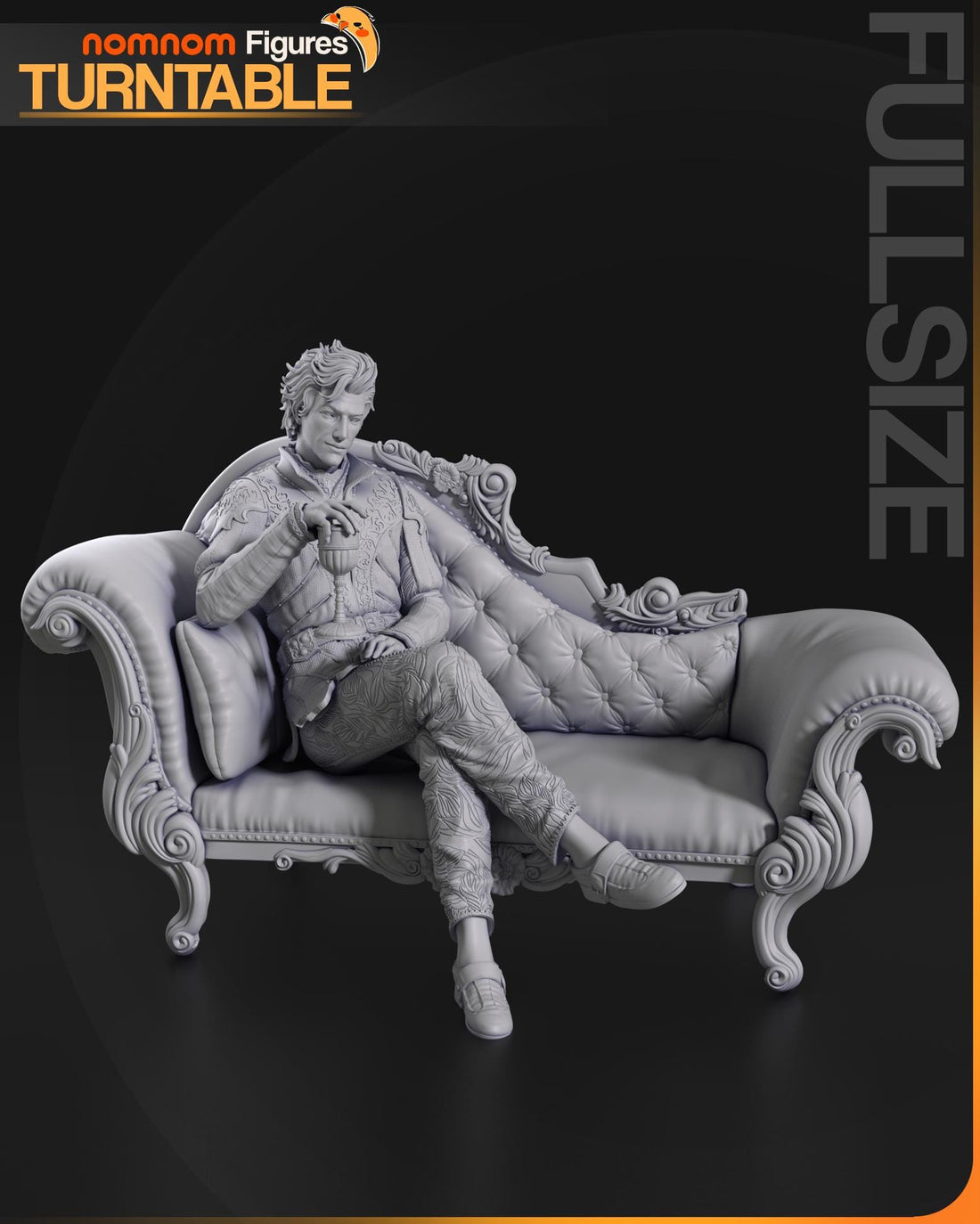 Astarion Figurine | Video Game Figurine | Nomnom Figures | 3D Printed Display Miniature Fanart
