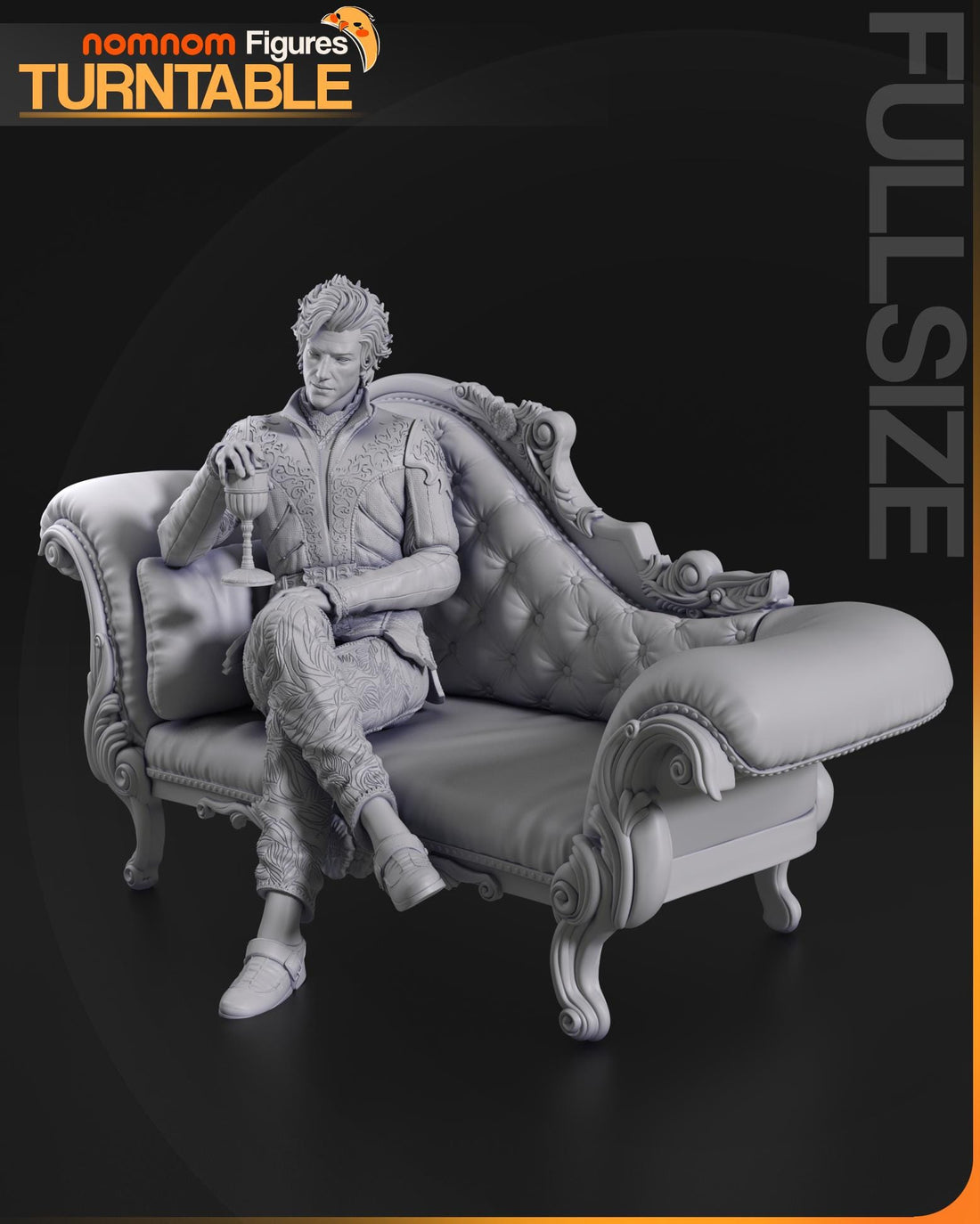 Astarion Figurine | Video Game Figurine | Nomnom Figures | 3D Printed Display Miniature Fanart