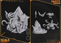 Chibi Brain Creature Figurine | Video Game Figurine | Nomnom Figures | 3D Printed Display Miniature Fanart