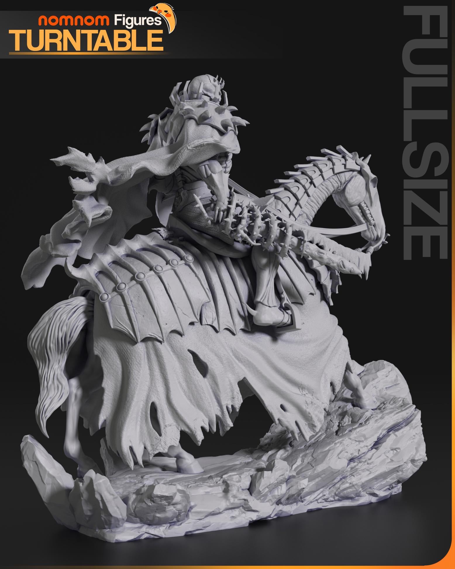 Skull Knight Figurine | Anime Figurine | Nomnom Figures | 3D Printed Display Miniature Fanart
