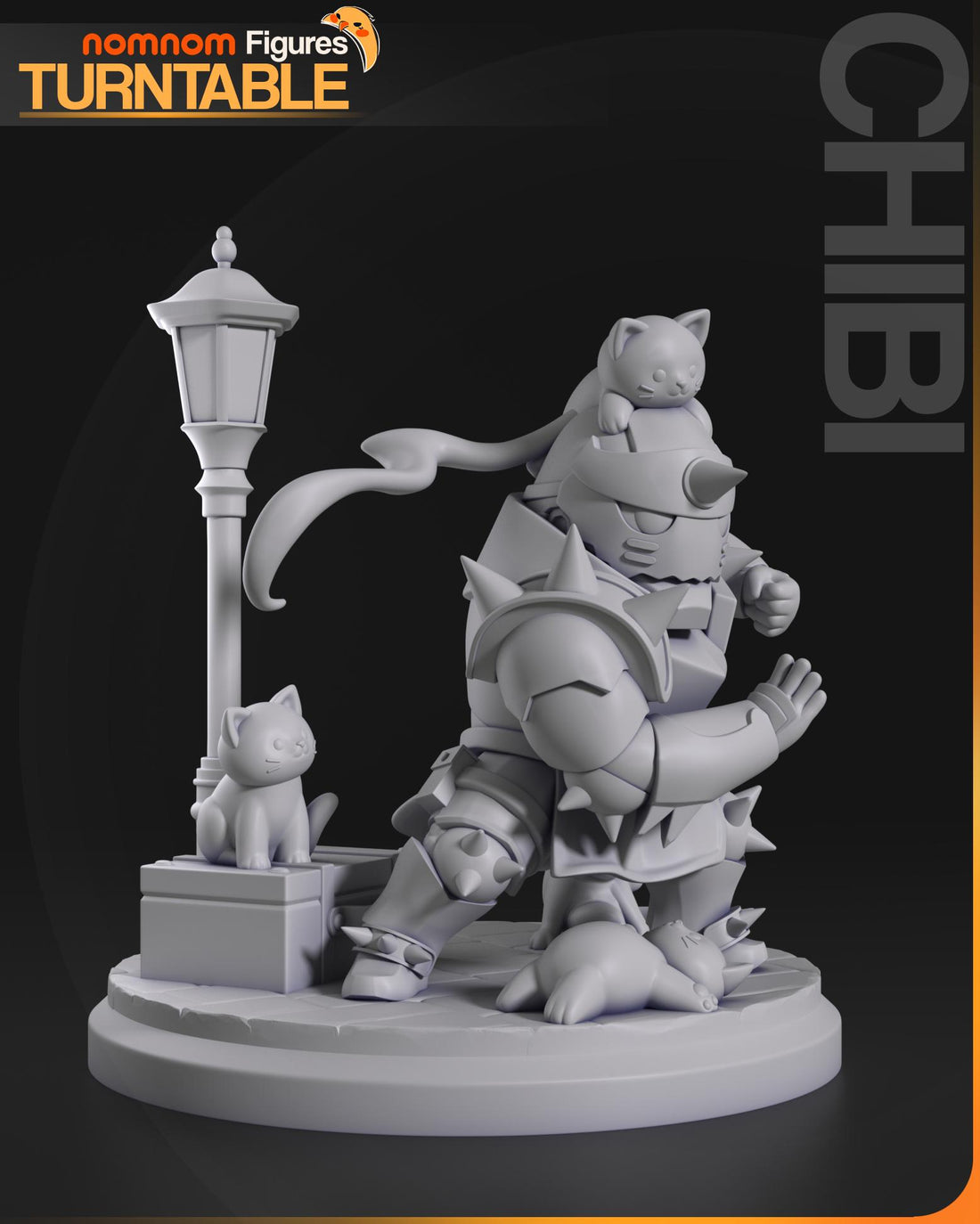 Chibi Alphonse Figurine | Anime Figurine | Nomnom Figures | 3D Printed Display Miniature Fanart