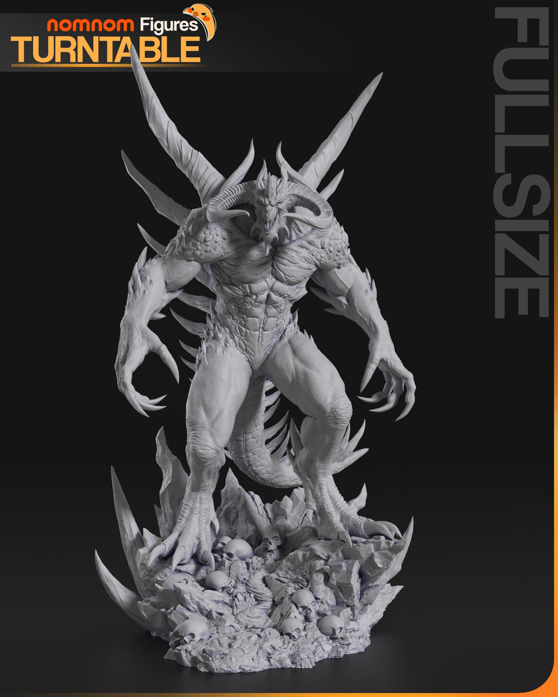 Dark Lord Figurine | Video Game Figurine | Nomnom Figures | 3D Printed Display Miniature Fanart
