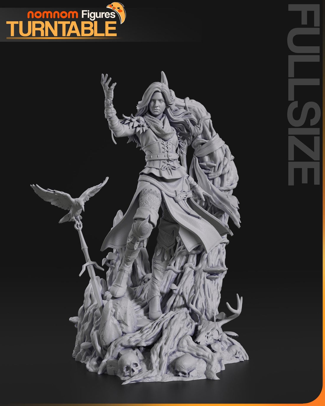 Yennefer Figurine | Video Game Figurine | Nomnom Figures | 3D Printed Display Miniature Fanart