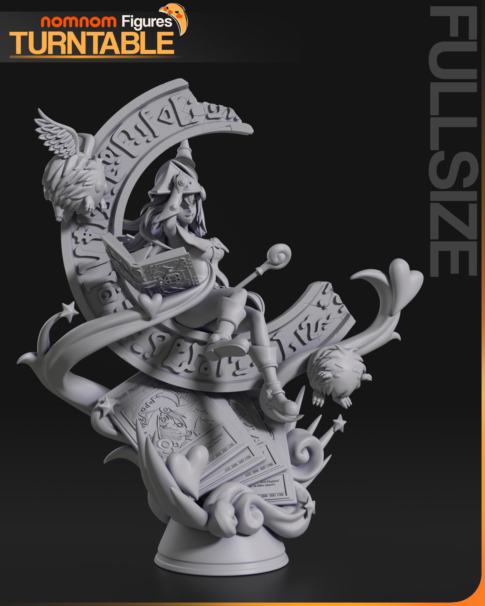 Dark Magician Girl Figurine | Anime Figurine | Nomnom Figures | 3D Printed Display Miniature Fanart
