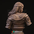 Undefeated Princess Bust, Tuya | Tabletop RPG Miniature | Nerikson | Roleplaying 3D Printed Fantasy Mini - 3DPrintDen