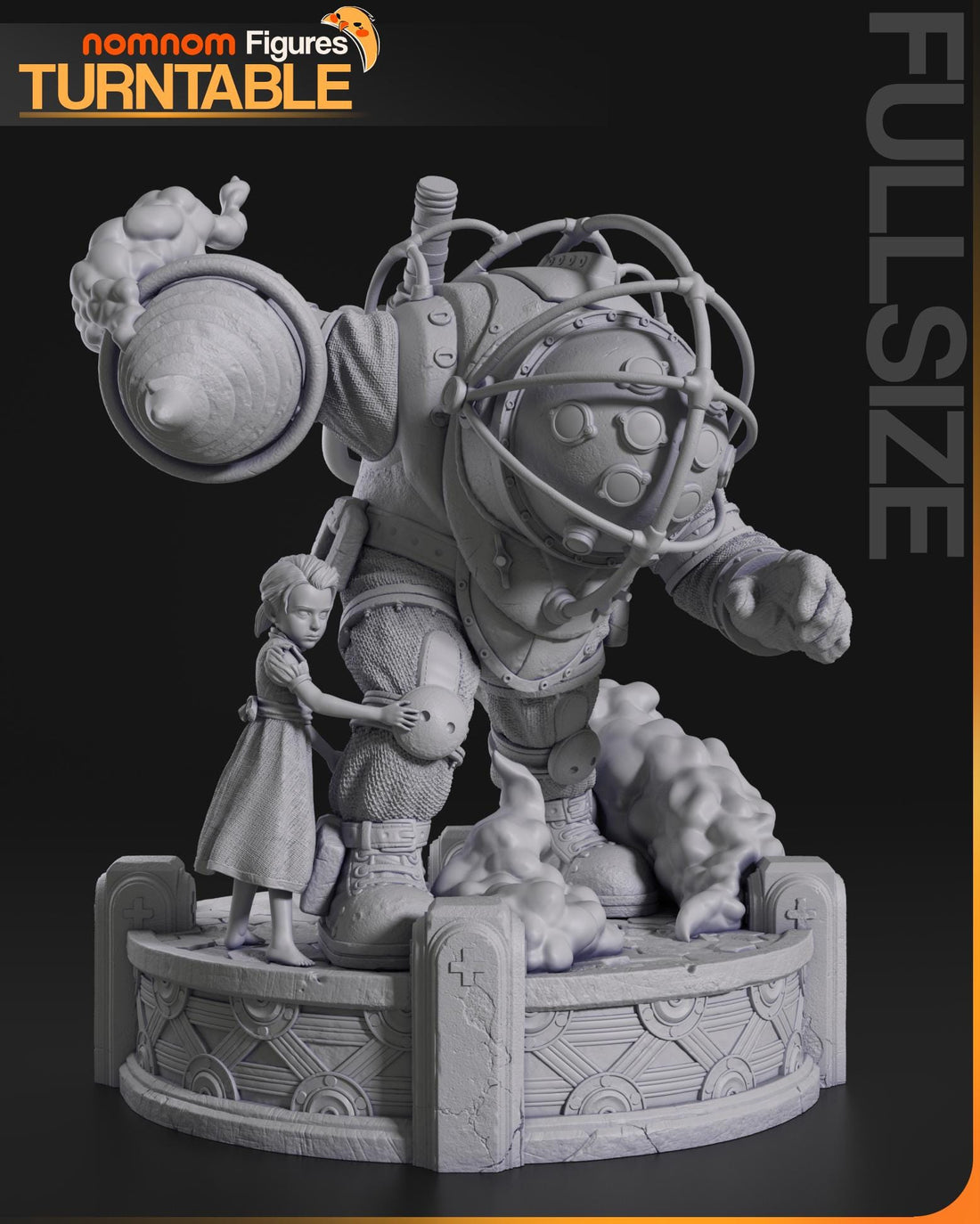 Bouncer Figurine | Video Game Figurine | Nomnom Figures | 3D Printed Display Miniature Fanart
