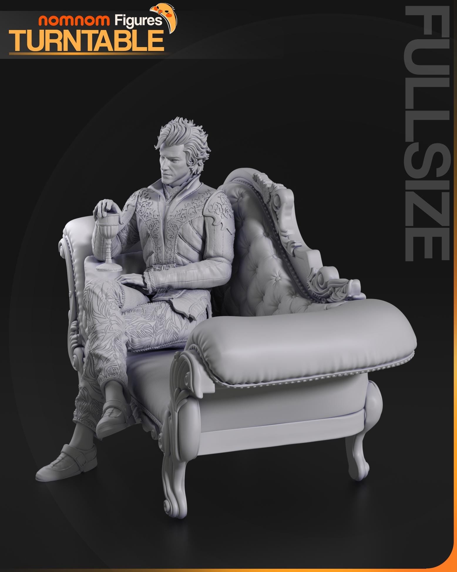 Astarion Figurine | Video Game Figurine | Nomnom Figures | 3D Printed Display Miniature Fanart