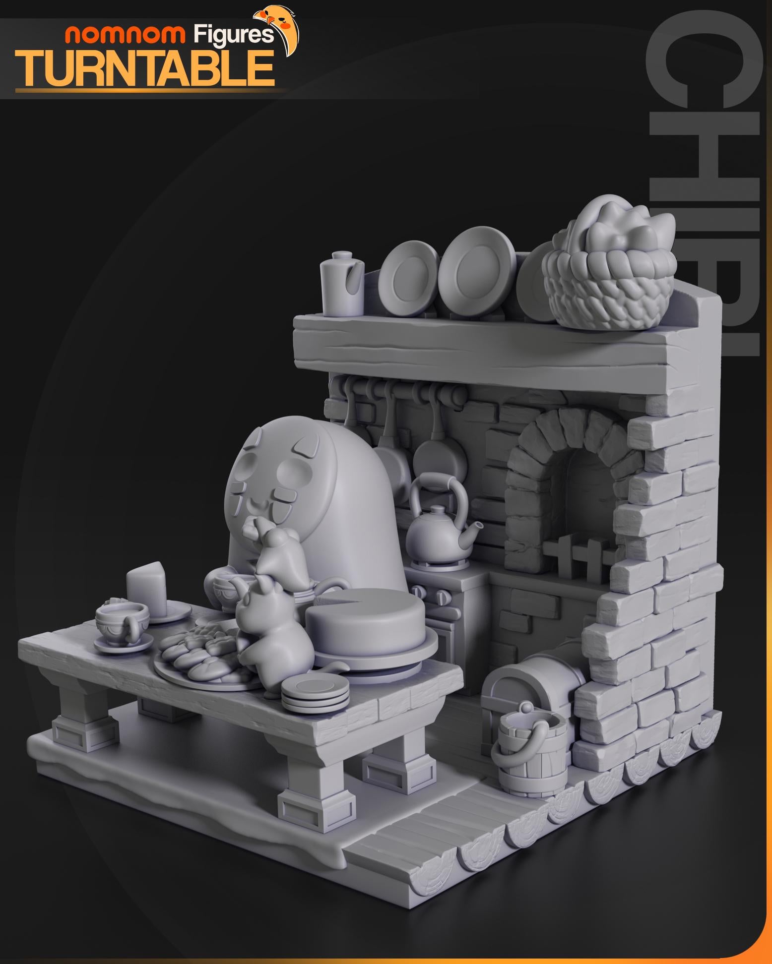 Chibi No Face Figurine | Anime Figurine | Nomnom Figures | 3D Printed Display Miniature Fanart