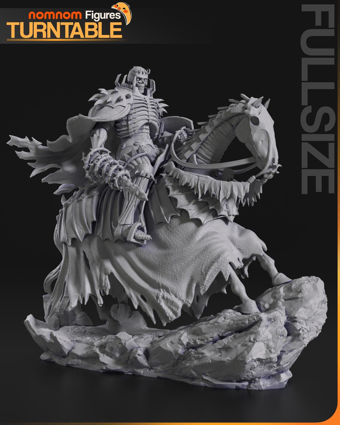Skull Knight Figurine | Anime Figurine | Nomnom Figures | 3D Printed Display Miniature Fanart