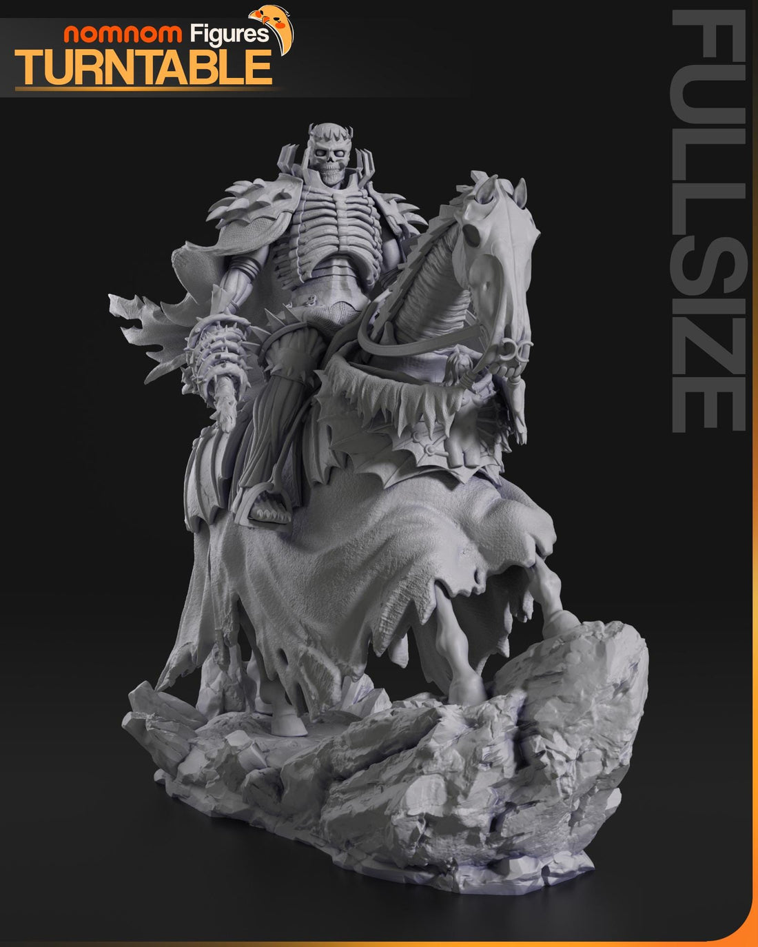 Skull Knight Figurine | Anime Figurine | Nomnom Figures | 3D Printed Display Miniature Fanart