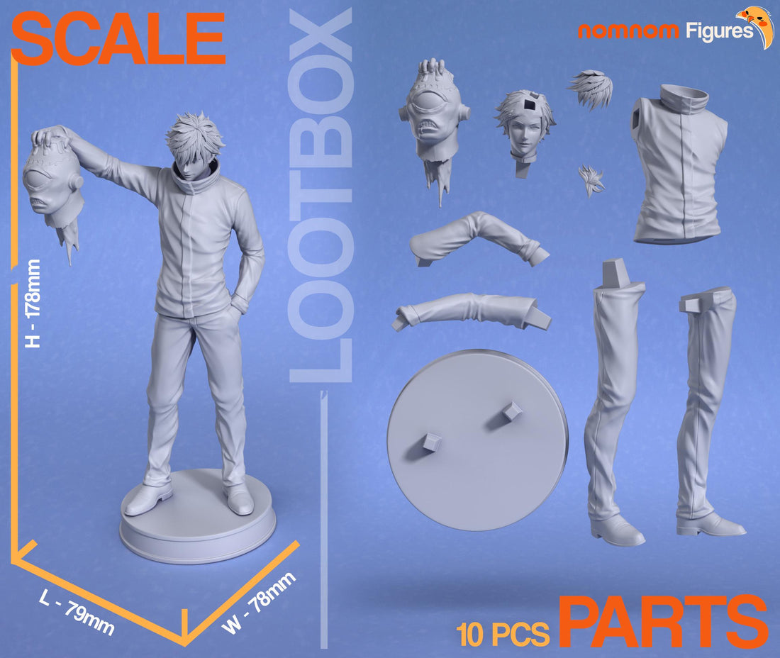 Gojo Satoru Figurine | Anime Figurine | Nomnom Figures | 3D Printed Display Miniature Fanart