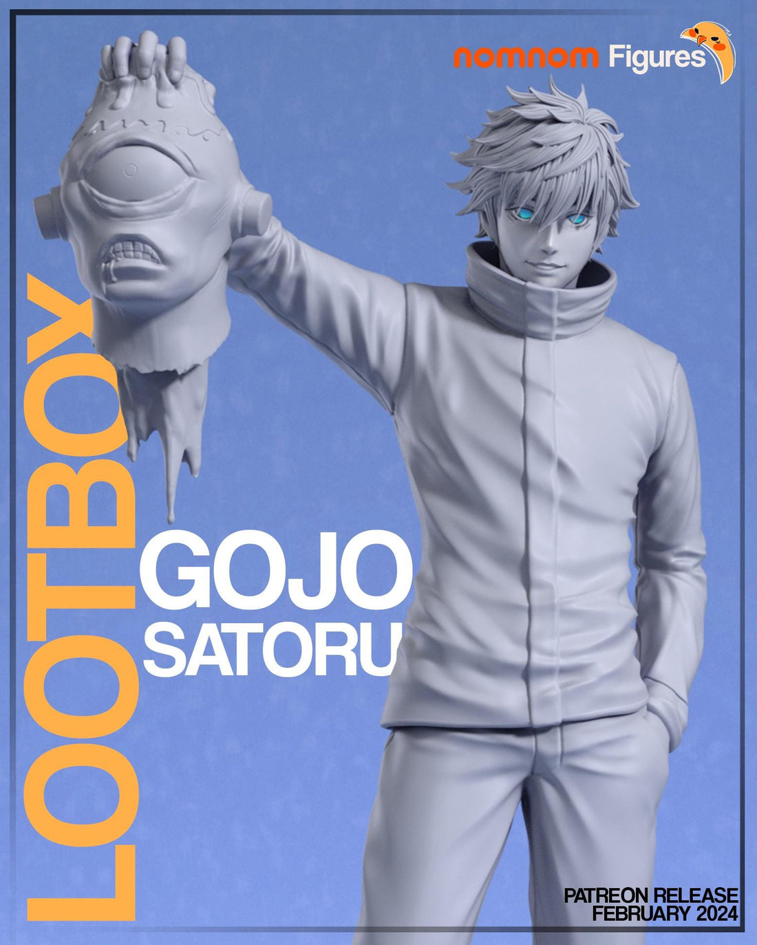 Gojo Satoru Figurine | Anime Figurine | Nomnom Figures | 3D Printed Display Miniature Fanart