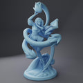 Female Genasi Miniature | Twin Goddess Miniatures | Tabletop RPG Miniature | Roleplaying 3D Printed Fantasy Mini - 3DPrintDen