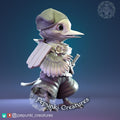 Hornero Traveller Miniature | Tabletop RPG Miniature | Pepunki Creatures | Roleplaying 3D Printed Fantasy Mini - 3DPrintDen
