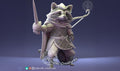 Raccoon Ranger Miniature | Tabletop RPG Miniature | Pepunki Creatures | Roleplaying 3D Printed Fantasy Mini - 3DPrintDen