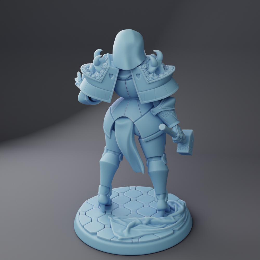 Female Cleric Reforged Miniature, Dahlia | Twin Goddess Miniatures | Tabletop RPG Miniature | Roleplaying 3D Printed Fantasy Mini - 3DPrintDen